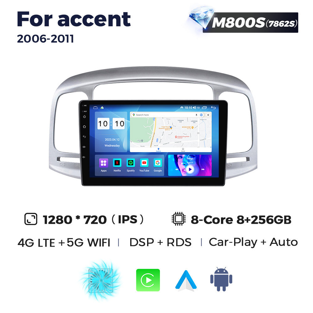 Suitable for hyundai accent 2006-2011 hyundai accent car smart central control android navigation