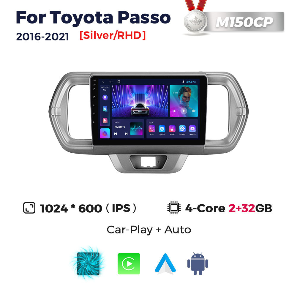 Suitable for toyota passo 2016- 2021 rhd toyota passo car large screen android navigator