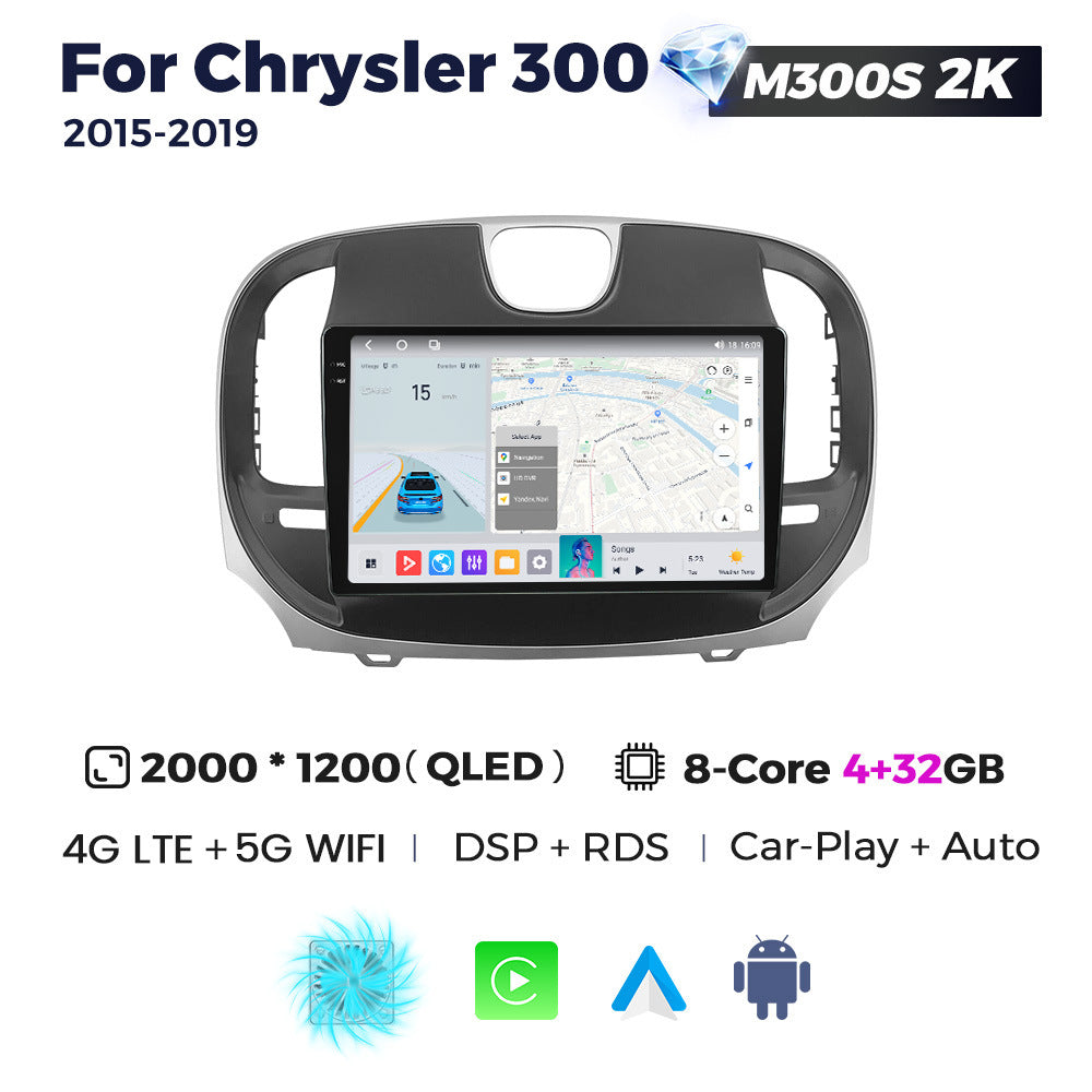 Suitable for chrysler 300 2015- 2019 dodge chrysler 300 android large screen car navigation