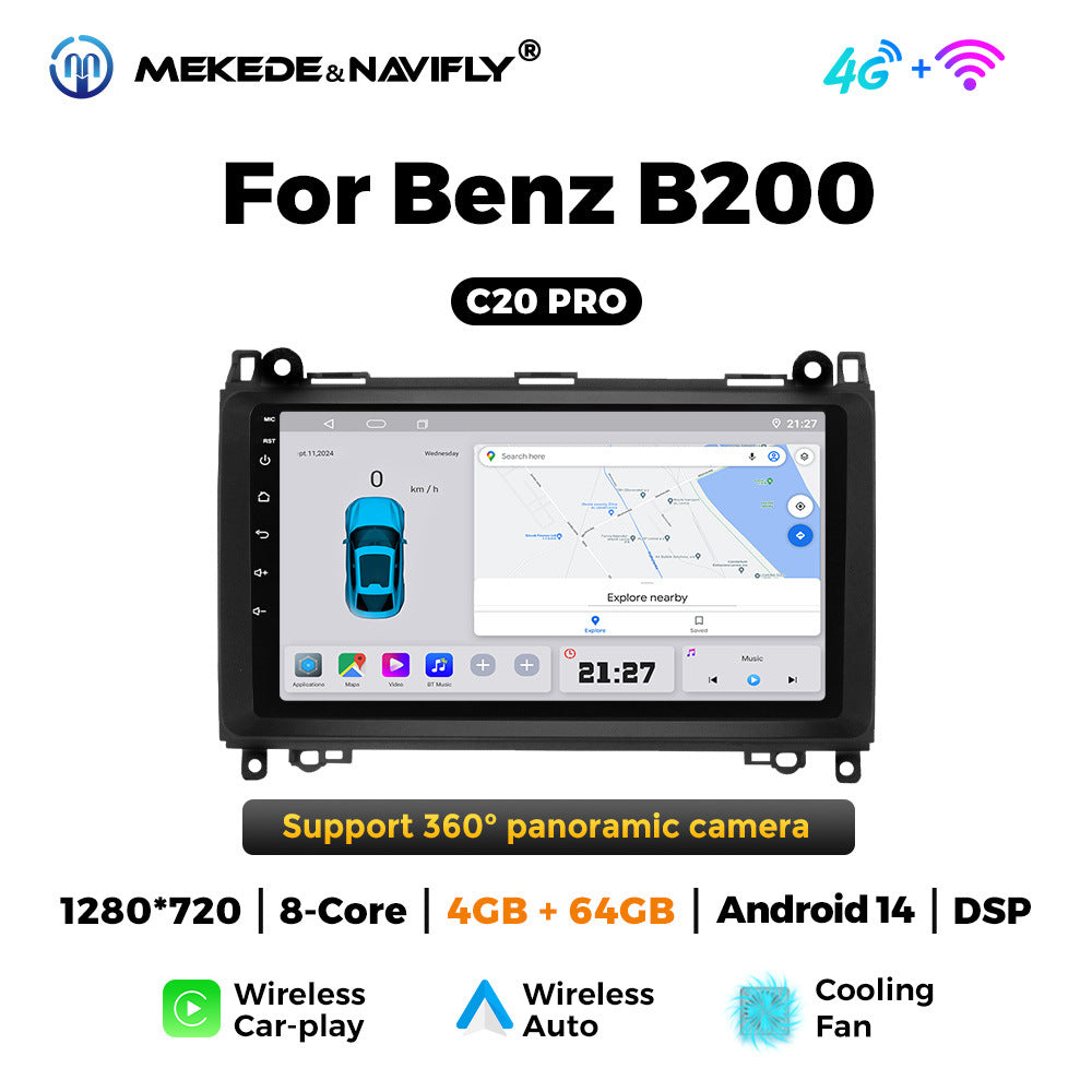 Suitable for Mercedes-Benz B200 W639Vito Android large screen central control car navigation radio screen carplay