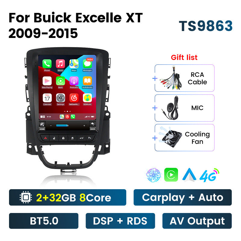 Suitable for 09-14 opel astra j tesla buick old yinglang vertical screen car android navigator