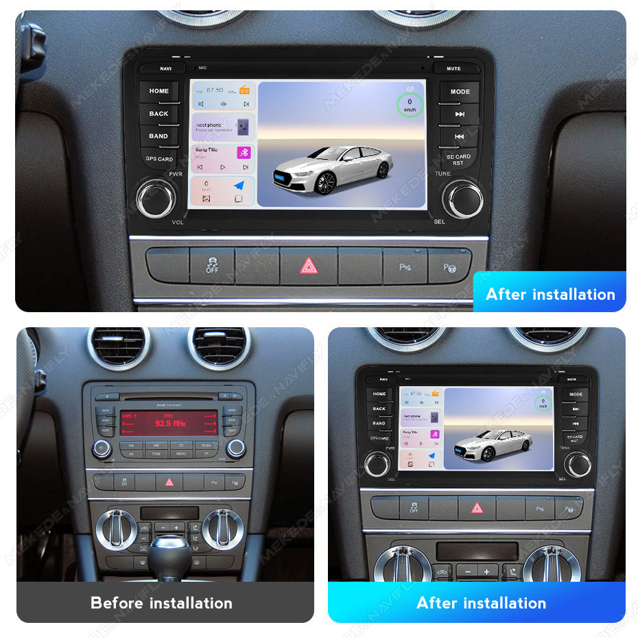 Suitable for audi a3 2003-2012, original car style button android smart navigation system