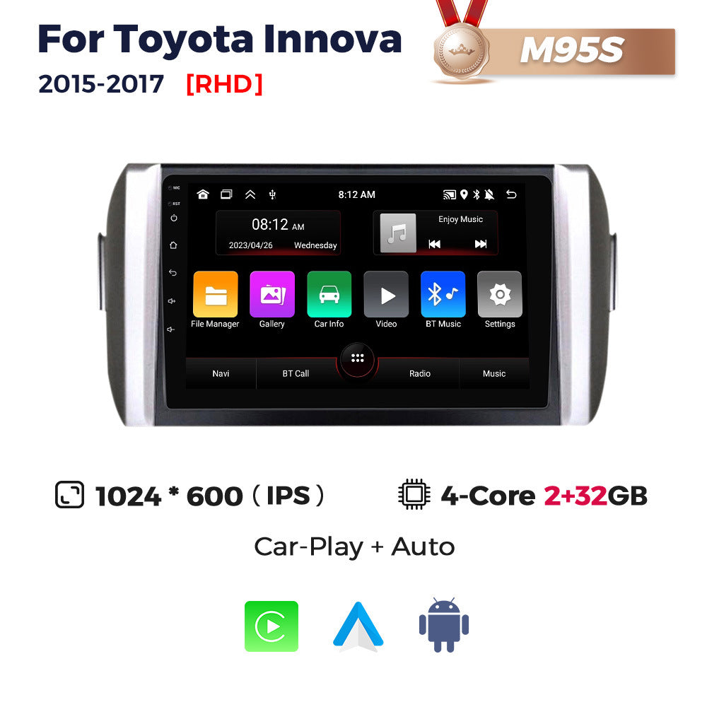 Applicable to Toyota Innova 2015-2017 Android large screen central control navigation Bluetooth carplay