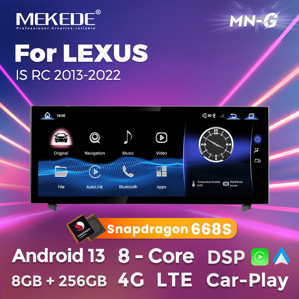 Suitable for lexus is rc 2013-2022 lexus is restoration large screen android smart navigator