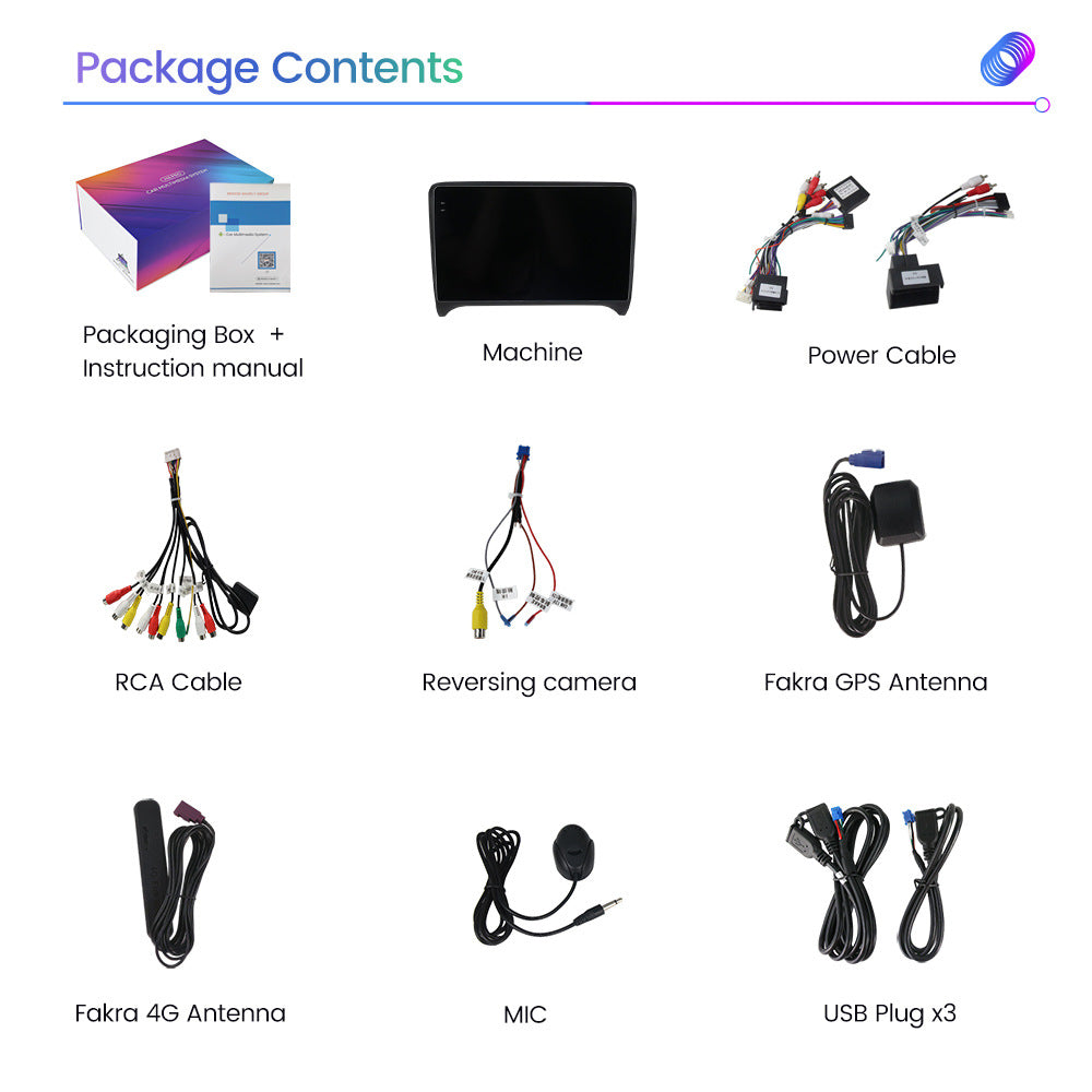 Suitable for Audi TT 06-12 modified Android large-screen central control car machine navigation M6Pro 7862S