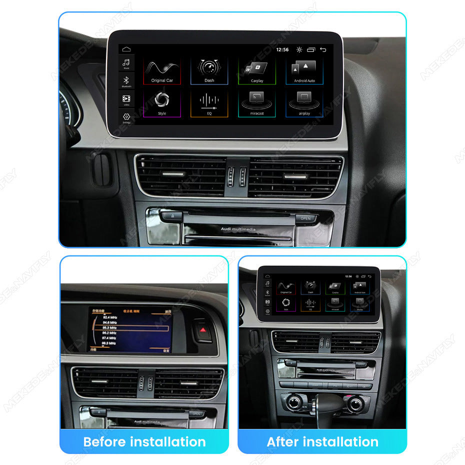 Suitable for audi a4 a4l a5 2008-2016 audi a4 linux modified large screen wireless carplay