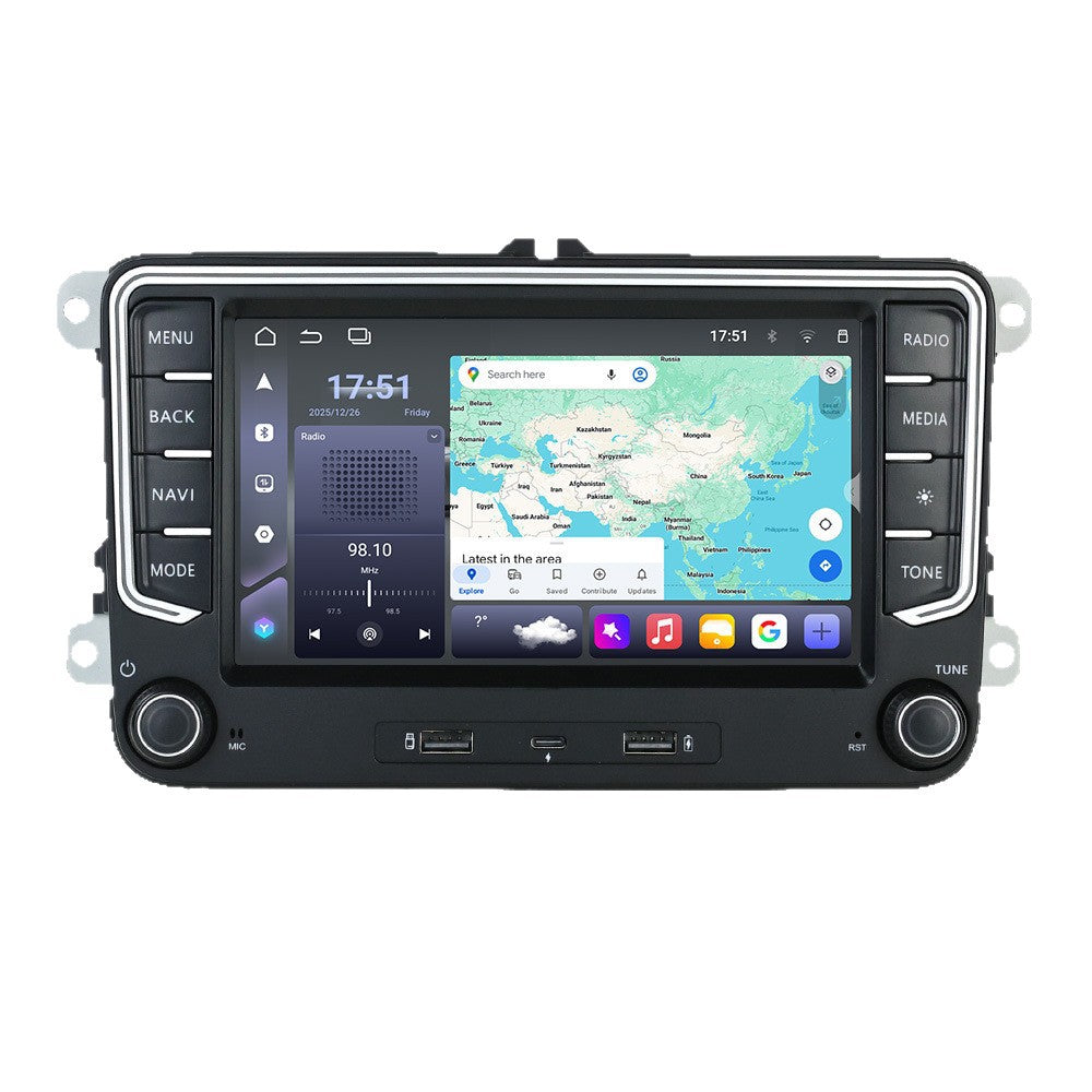 Suitable for volkswagen 7" vw golf 5 6 polo passat b6 android car navigation cross-border supply