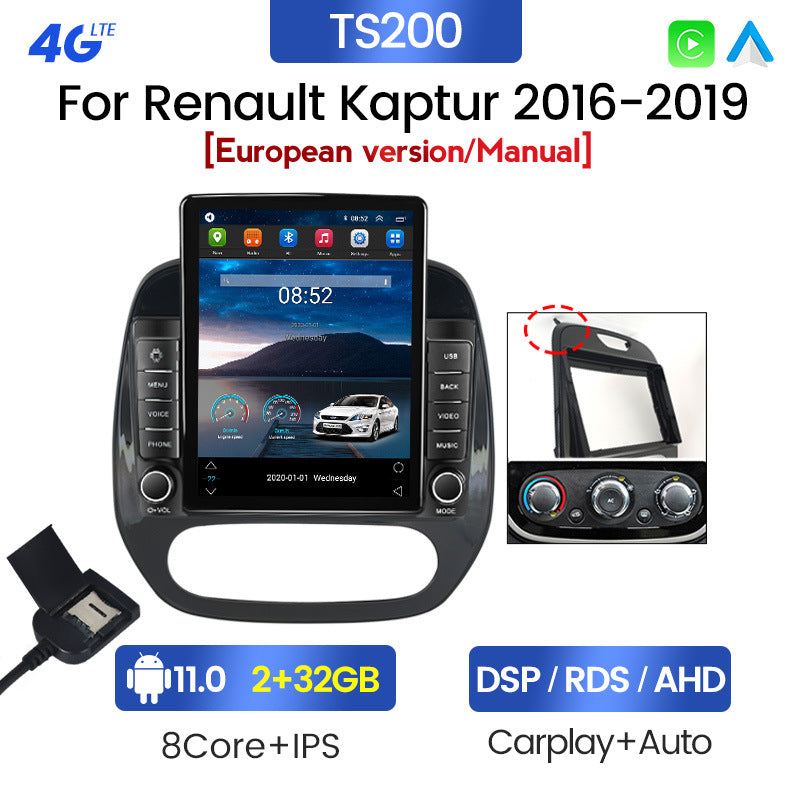 Suitable for renault kaptur 16-19_9inch renault kabin vertical screen obelisk machine android navigator