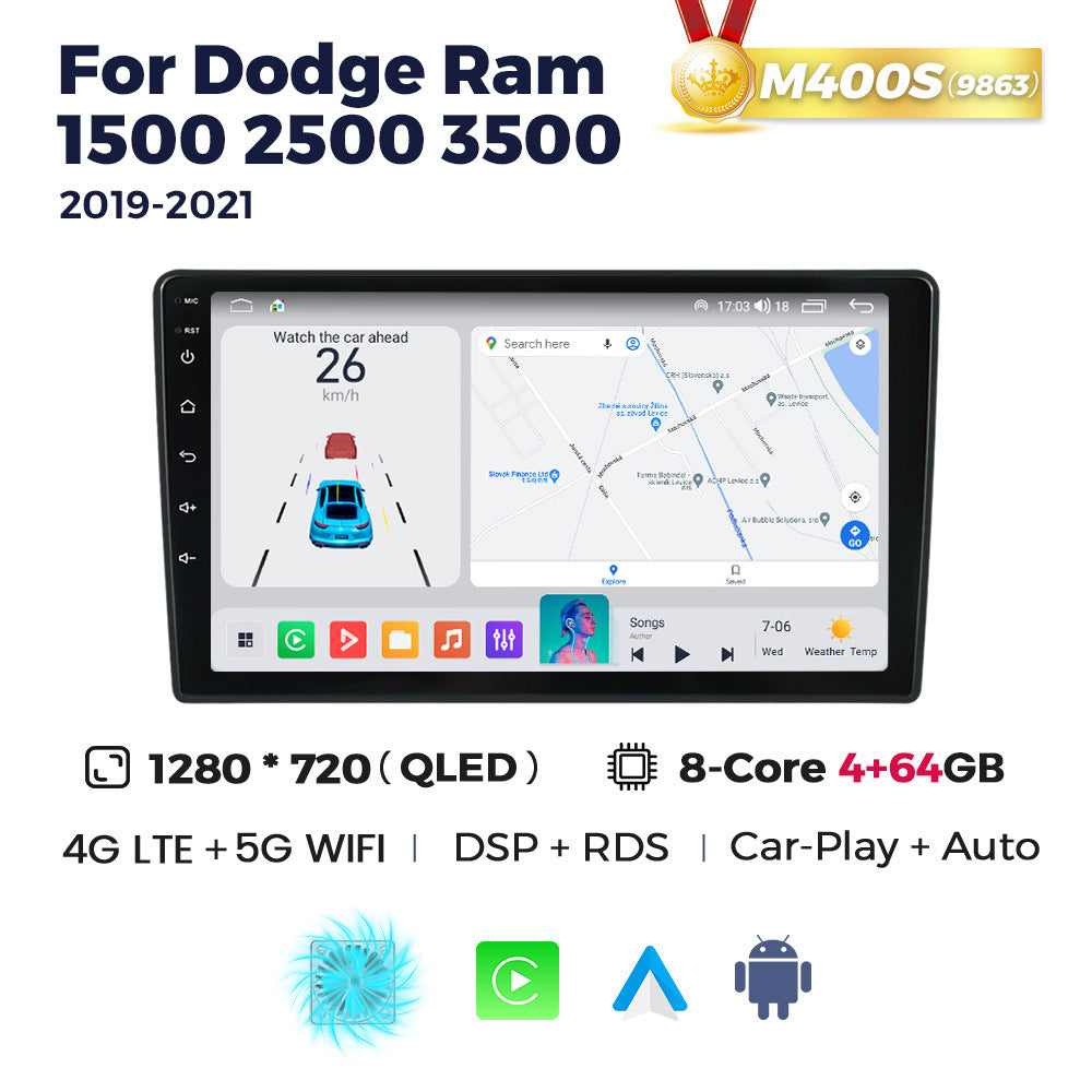 Suitable for dodge ram 1500 2500 3500 2019-2021 manual ac ram android navigation