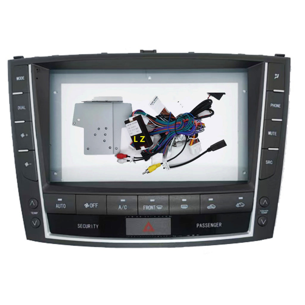 Versatile trim kit compatible with 2006-2012 lexus is - center console navigation dvd upgrade bezel