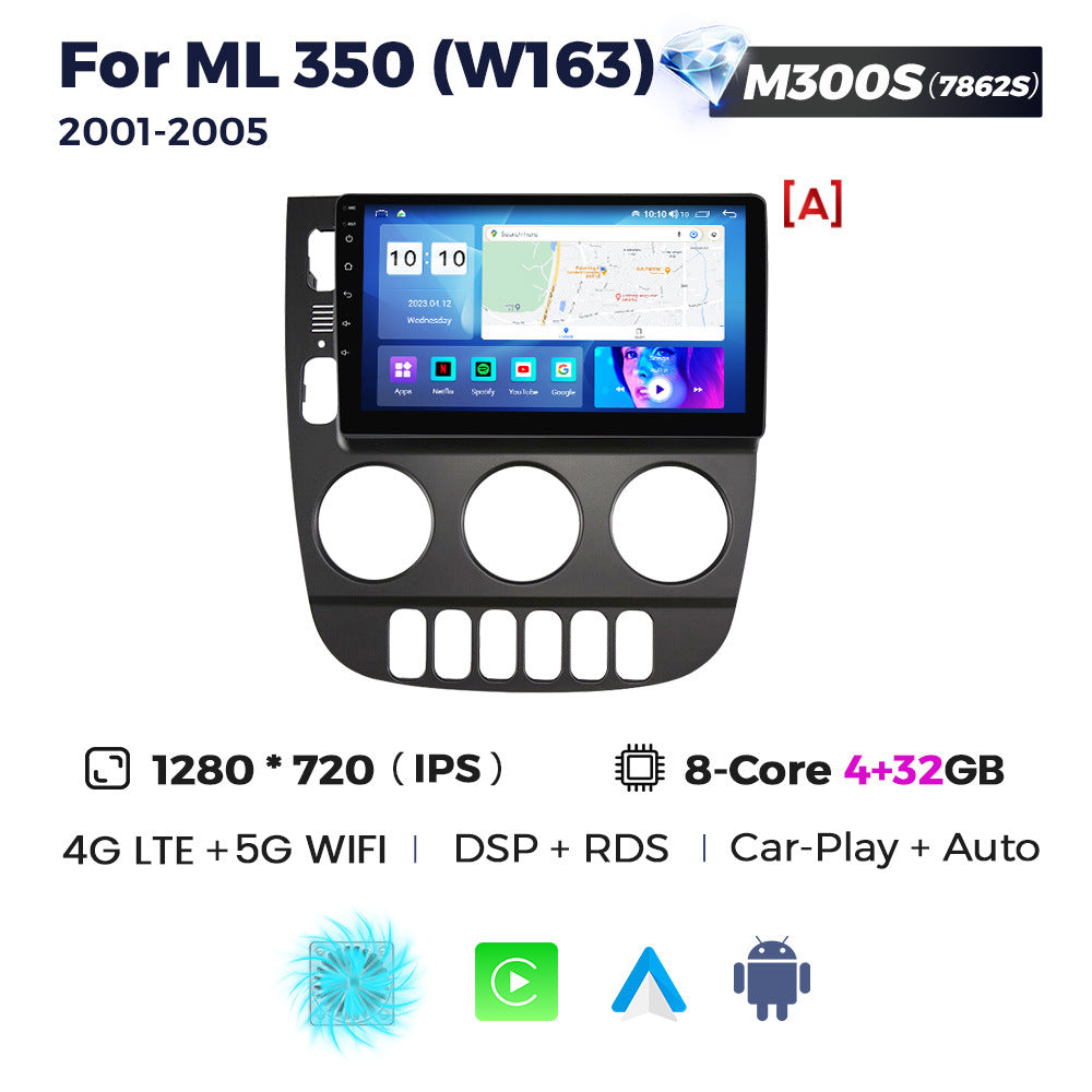 Suitable for 01-05 mercedes-benz ml320 benz ml350 car android large screen navigator wireless carplay