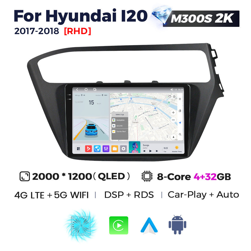 Suitable for hyundai i20 2017-2018, modern i20 retrofit smart android head unit car navigation system
