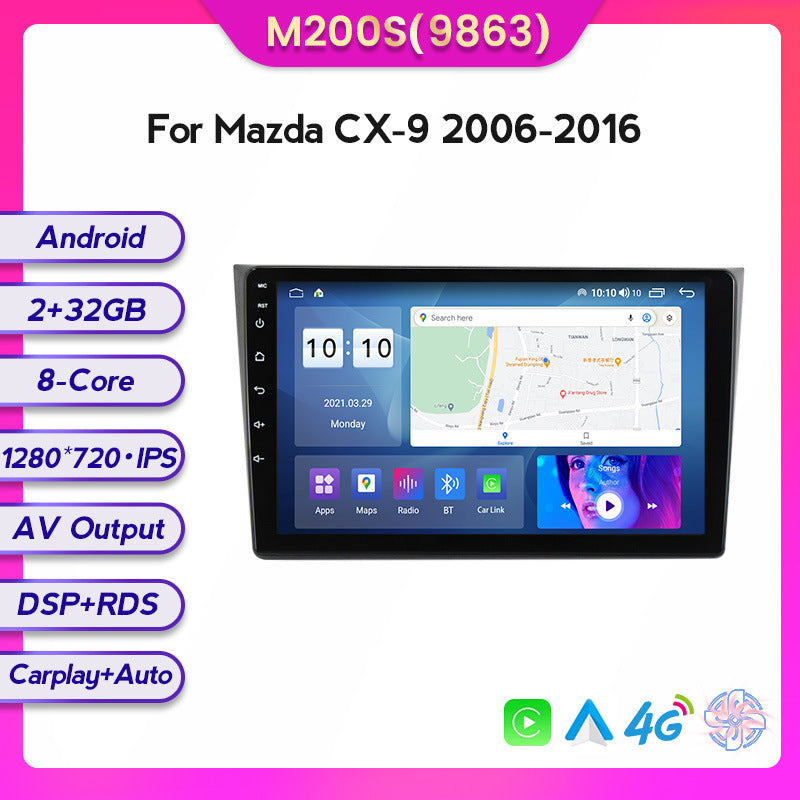 Compatible with the modified Android large screen in-car navigation screen for Mazda CX9 models 06-16, 8+128GB