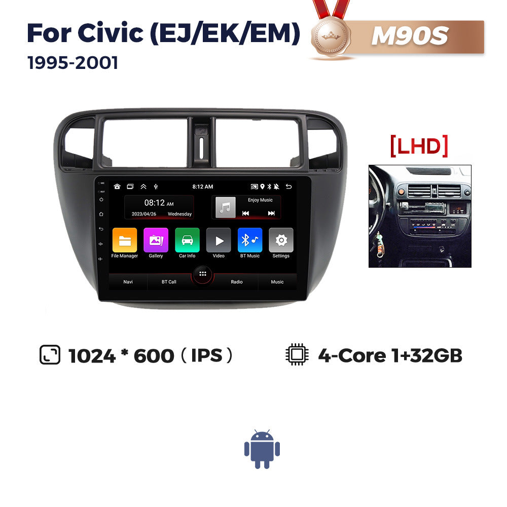 Suitable for Honda civic 95-01 Android large screen central control navigation radio screen 8 + 256G