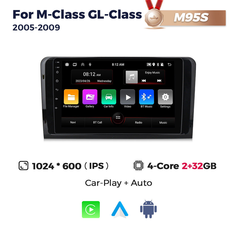 Cross-border supply mercedes ml mercedes ml full touch screen large screen android navigator car smart carplay