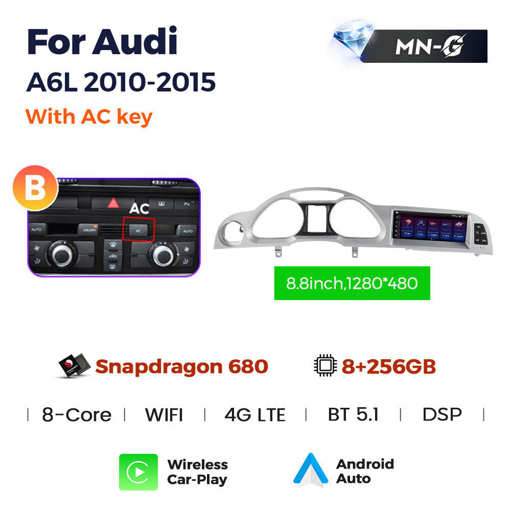 Suitable for for audi a6l 2005- 2011audi a6l qualcomm large screen restoration android navigator