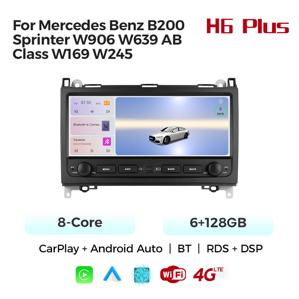 Applicable to Mercedes-Benz B-Class B200 Sprinter Android large screen central control navigation Bluetooth radio 10.25 inches