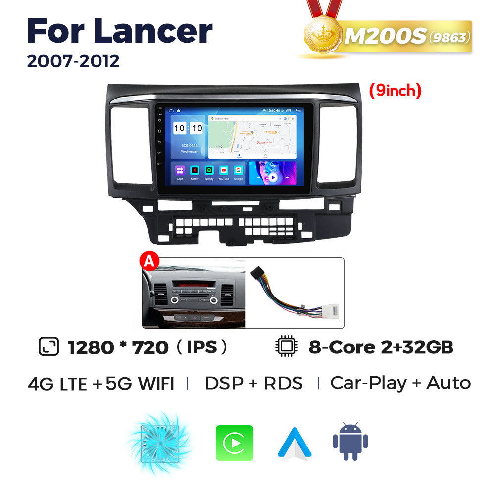 Suitable for mitsubishi lancer 2007-2012 mitsubishi lancer wing god car android navigator