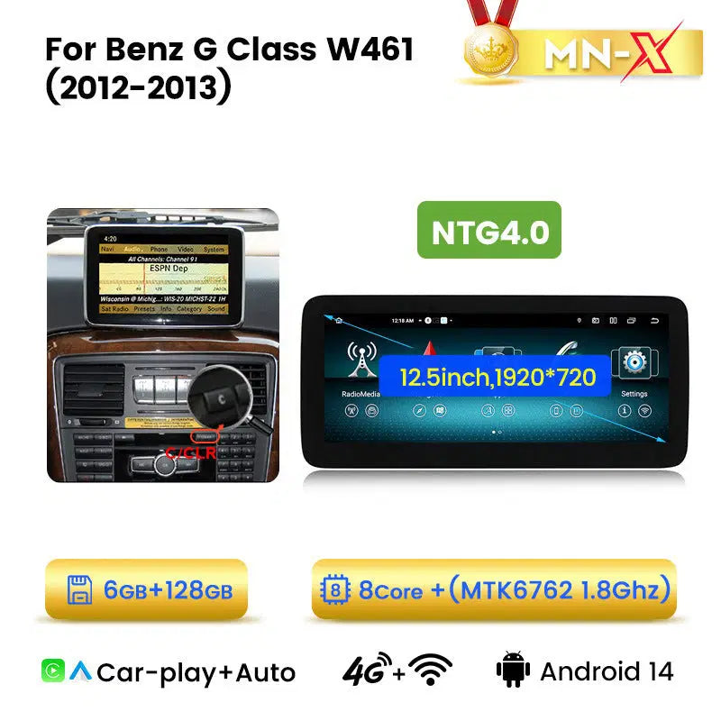 Suitable for Mercedes-Benz G-Class 461/463 G500 G63 Android large screen central control navigation car radio Carplay