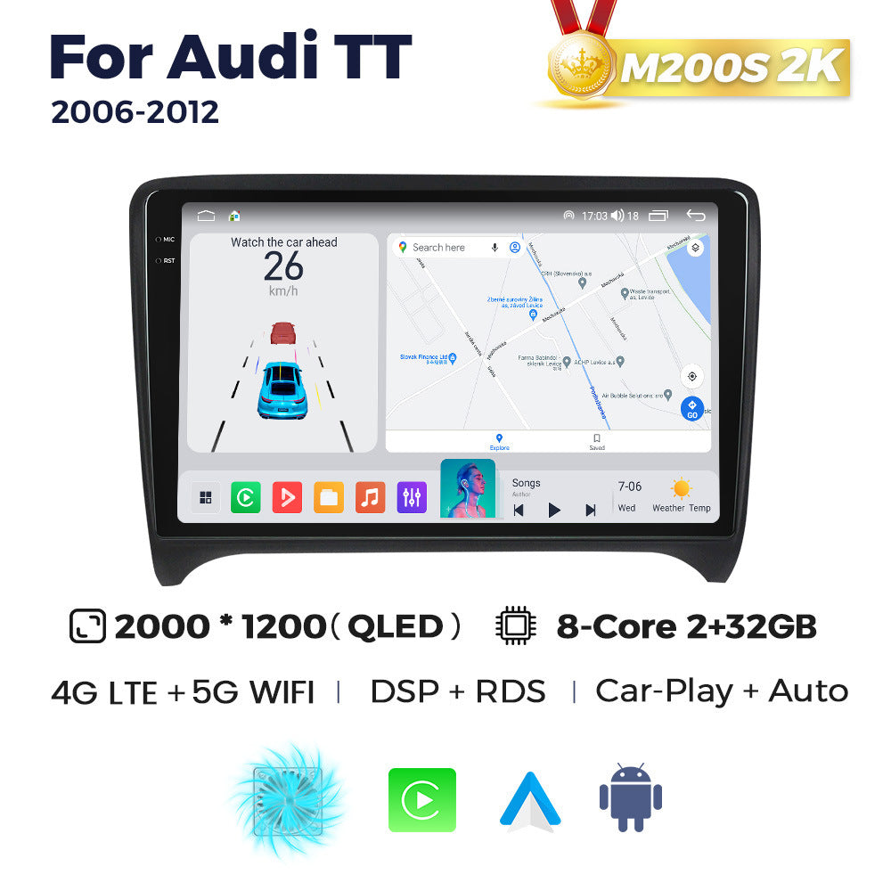 Suitable for audi tt 2008-2014 audi tt/rs restoration smart android large screen car navigator