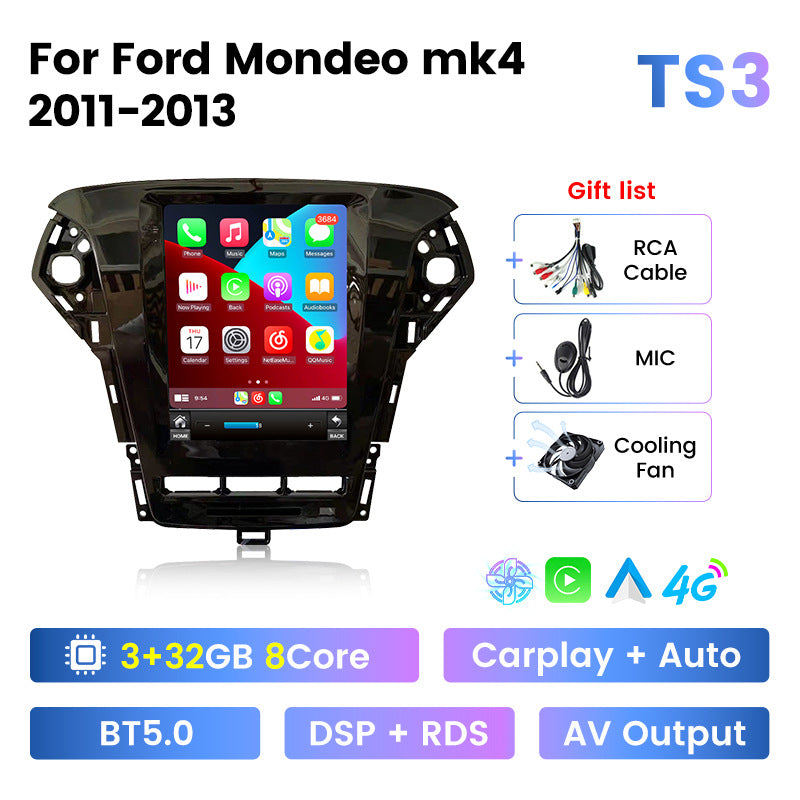 Suitable for 11-13 ford mondeo vertical screen car android navigator ford mondeo mk4 lower hole slot