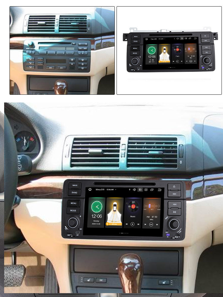 Suitable for BMW E46 3 Series original car style car navigation all-in-one machine Android large screen DVD 4 + 64G