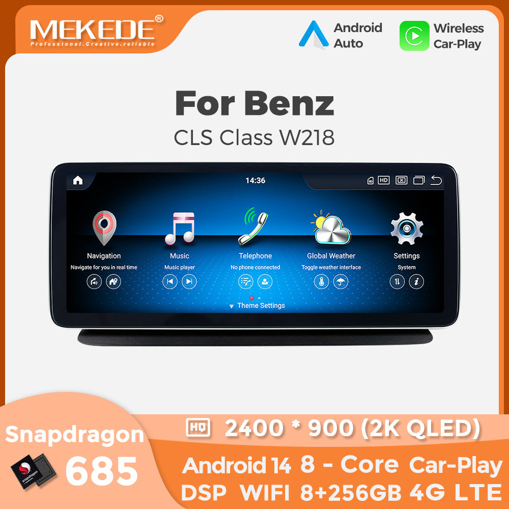 Applicable to Mercedes-Benz CLS W218 2011-2017 Android large screen central control car navigation Bluetooth Carplay