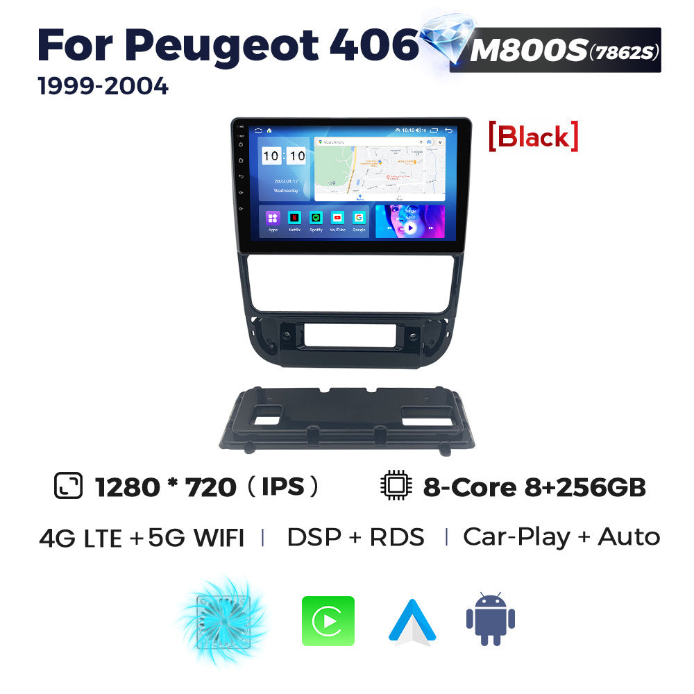 Suitable for Peugeot 406 1999-2004 Android large screen central control navigation radio 8 + 256G