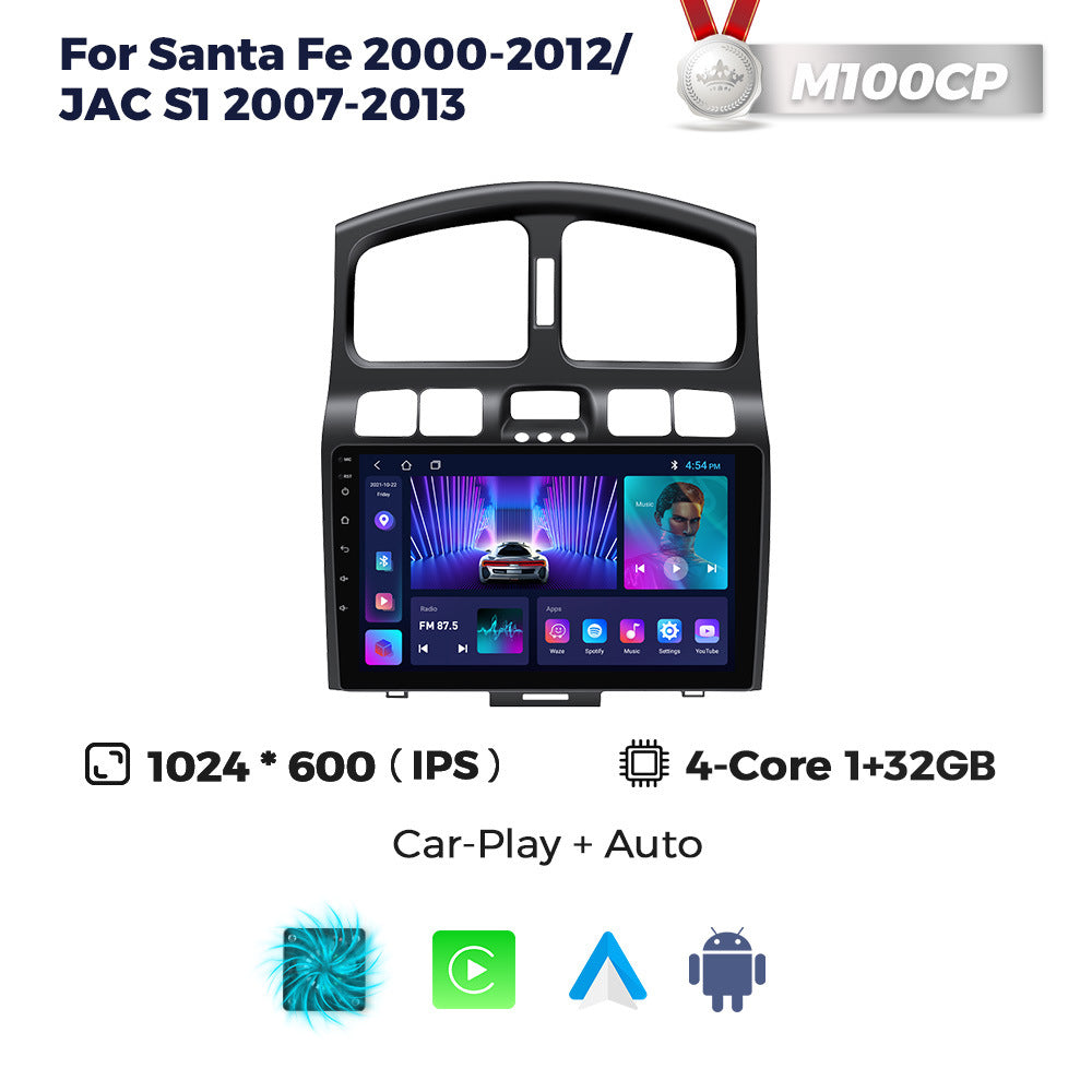 Suitable for hyundai santa fe 06-15 models, in-car central control gps navigation wireless carplay
