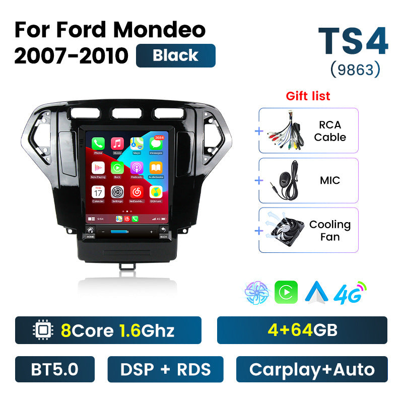 Suitable for 2007-2010 ford mondeo vertical screen android navigation, reversing camera car navigation system / long version