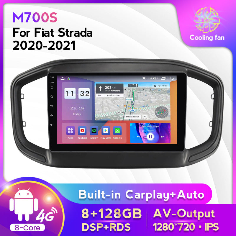 Compatible with Fiat Strada 20-21 model Android large-screen central control in-car navigation screen 8+128 sizes