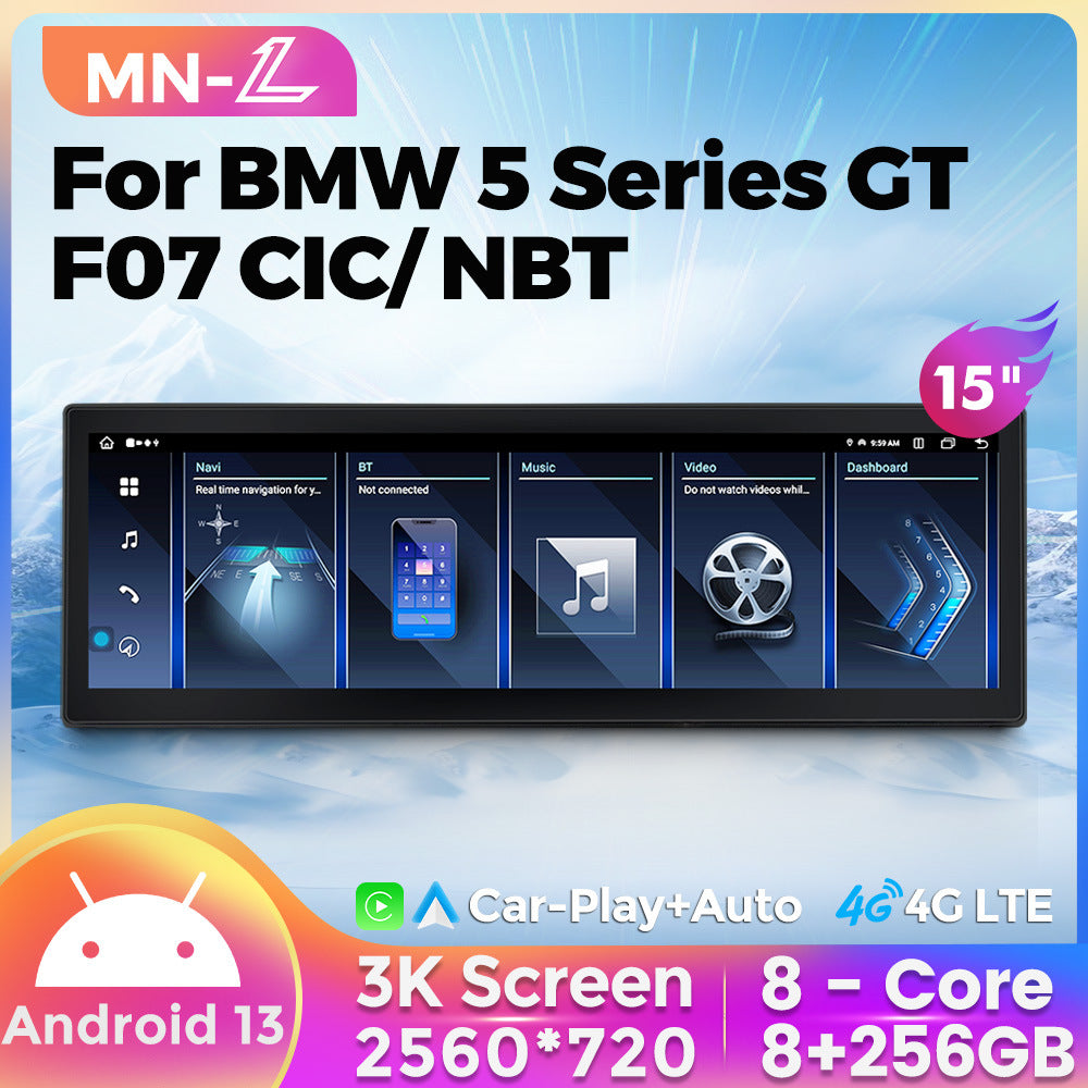 Suitable for bmw 5 series f07 bmw 5 series gt f07 large screen android navigator restoration upgrade 15inch