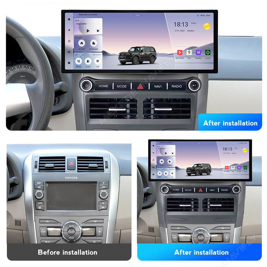 Suitable for toyota corolla 2007 - 2013 toyota corolla 12.3inch android vertical screen navigation
