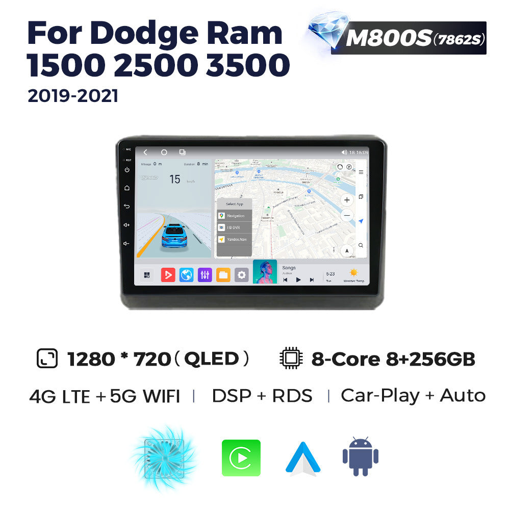 Suitable for dodge ram 1500 2500 3500 2019-2021 manual ac ram android navigation