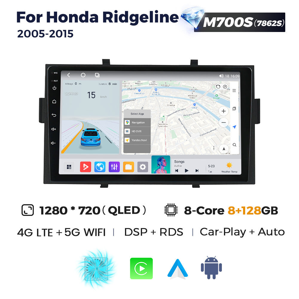 Suitable for honda ridgeline 2005-2015 honda pickup truck central control radio android navigator