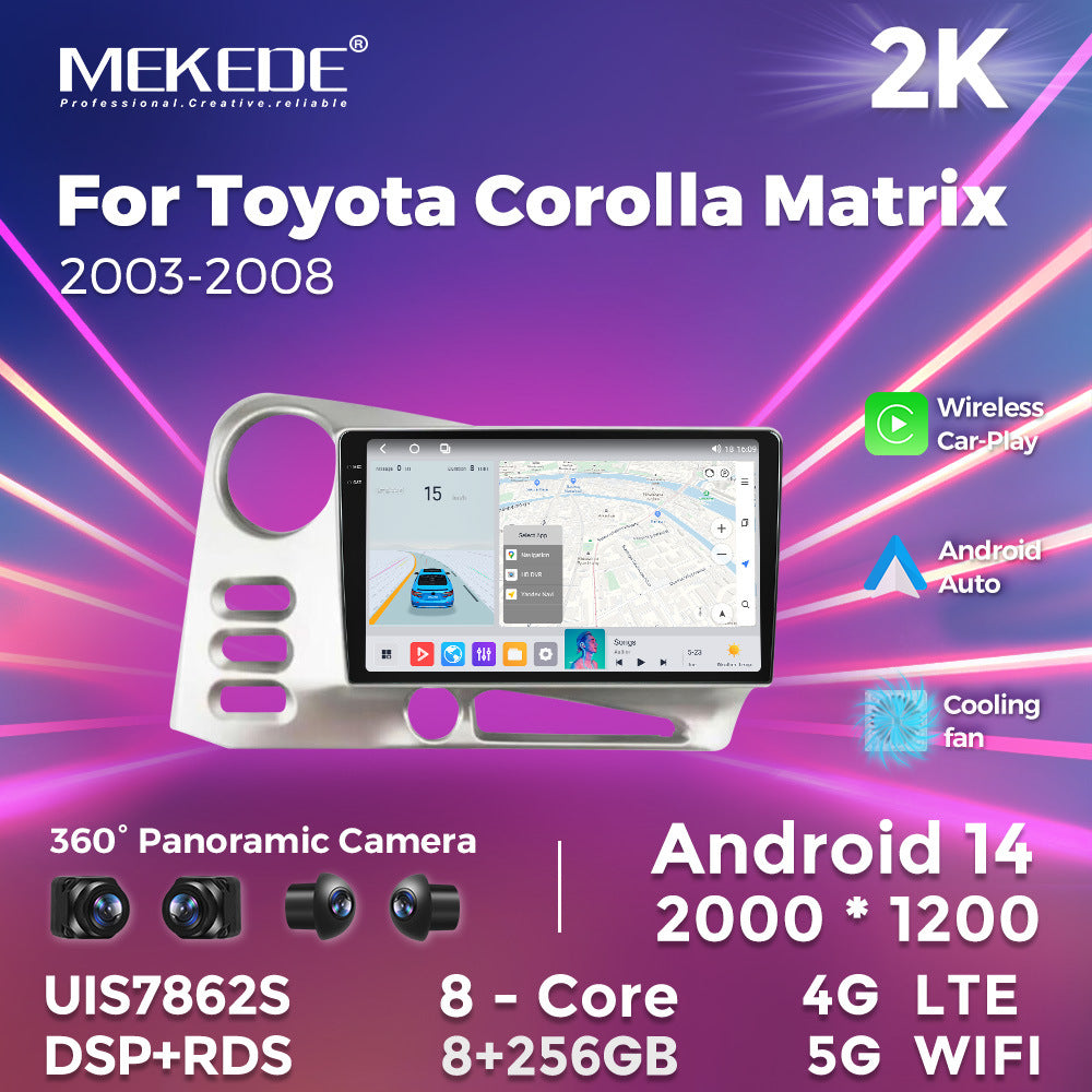 Suitable for toyota corolla matrix 2003-2008 toyota smart android car navigator