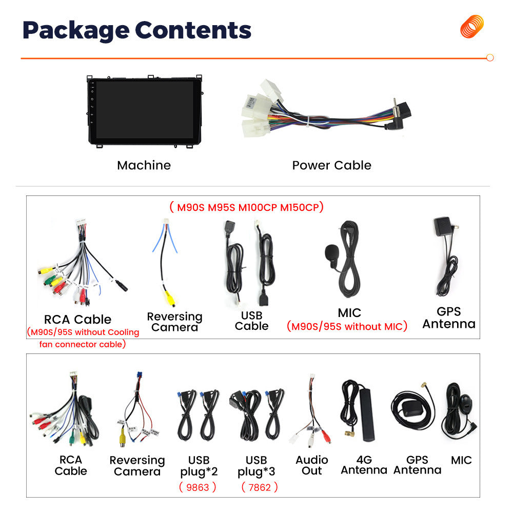 Suitable for replacing the inner of the 2017 corolla, new toyota universal car android navigation system with large screen