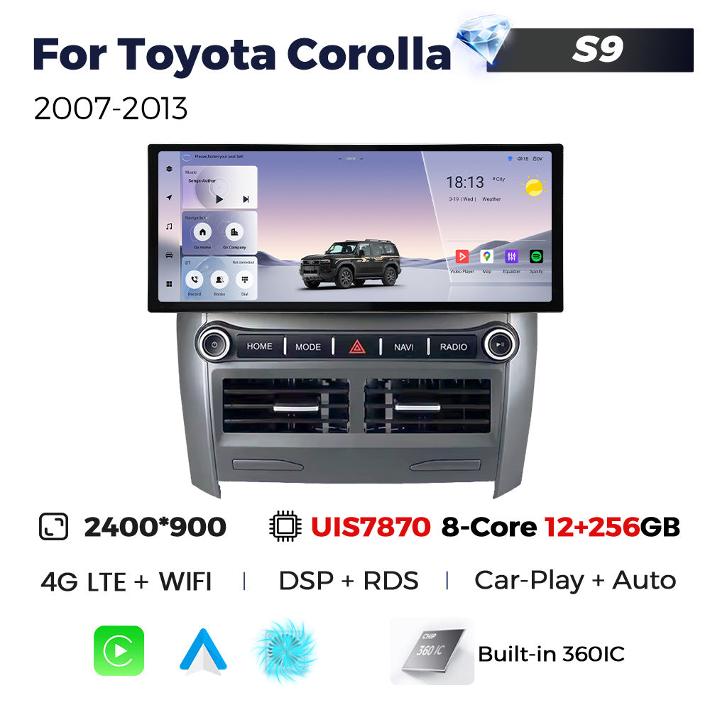 Suitable for toyota corolla 2007 - 2013 toyota corolla 12.3inch android vertical screen navigation