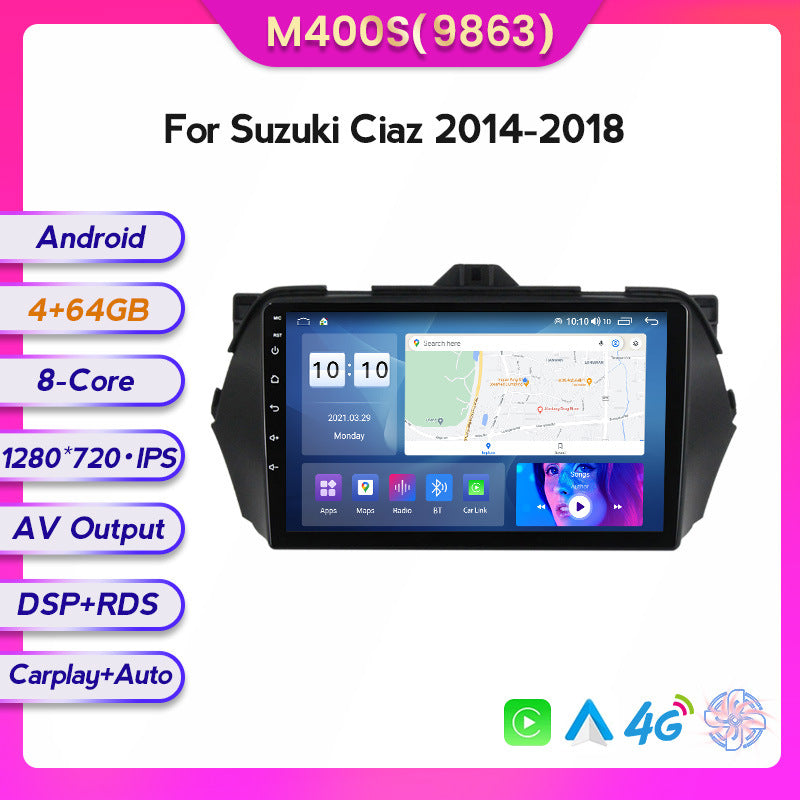 Compatible with the Suzuki Ciaz 14-18 model after switching to Android large-screen central control in-car navigation screen 8+128GB