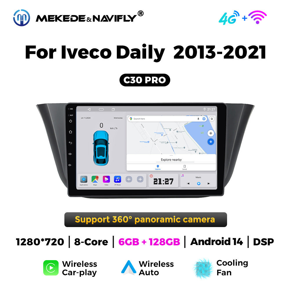 Suitable for iveco daily 2013-2021 iveco deli vehicle android central control navigation/intelligent