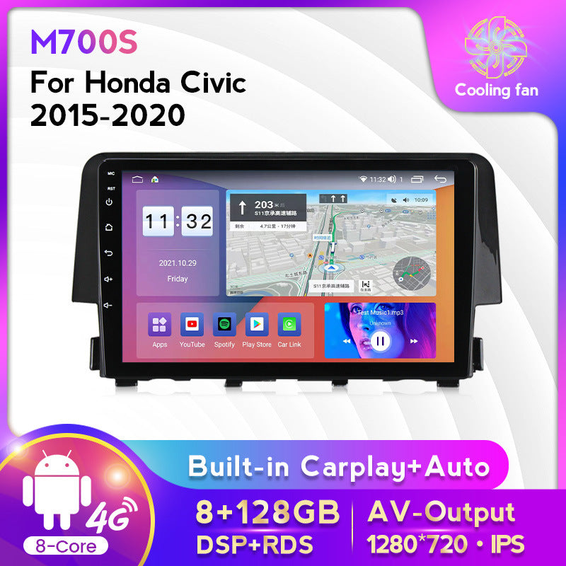 Suitable for honda civic 15-20 android car central control gps navigation carplay