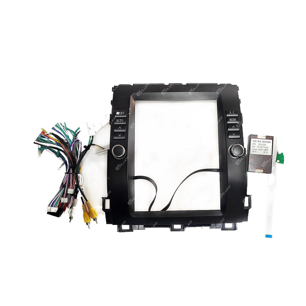 9.7inch central control navigation surface frame versatile frame suitable for toyota pardo domineering gx470 audio panel restoration