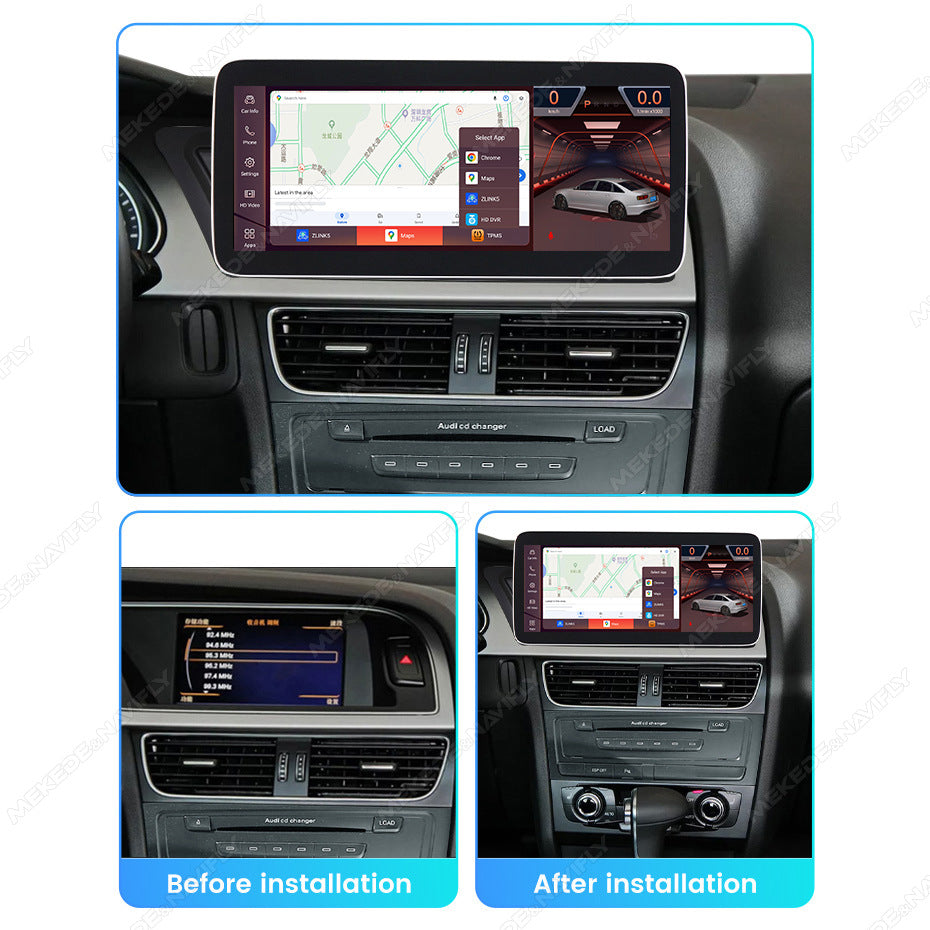 Suitable for a4l/a5 2007-2009 mmi 2g 6 disc version, original car screen upgrade to large screen navigation