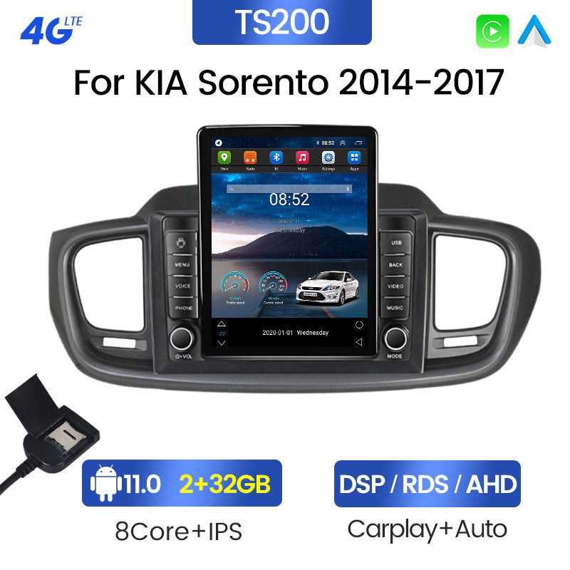 Suitable for kia sorento vertical screen android navigator/left-hand drive button stone monument machine