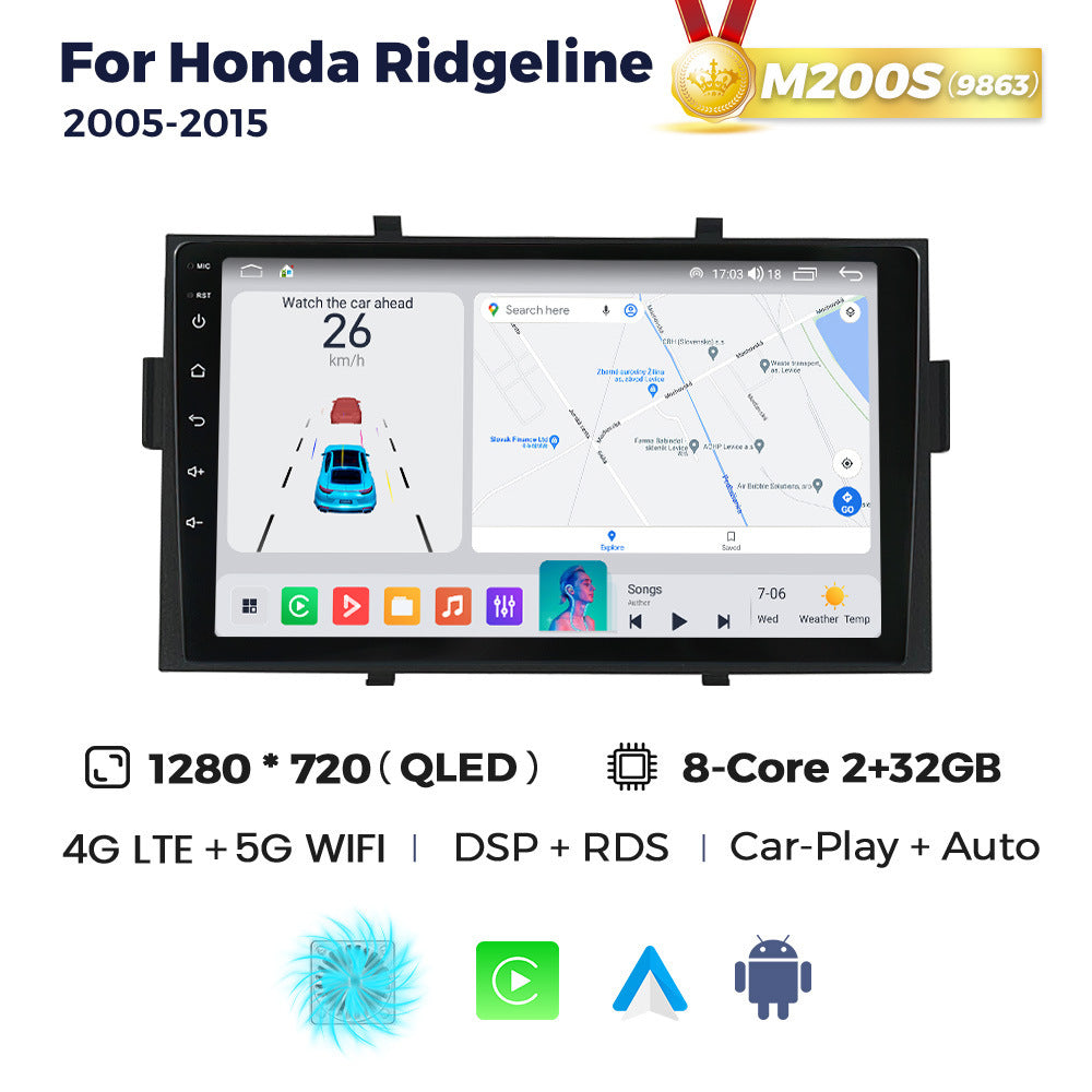 Suitable for honda ridgeline 2005-2015 honda pickup truck central control radio android navigator