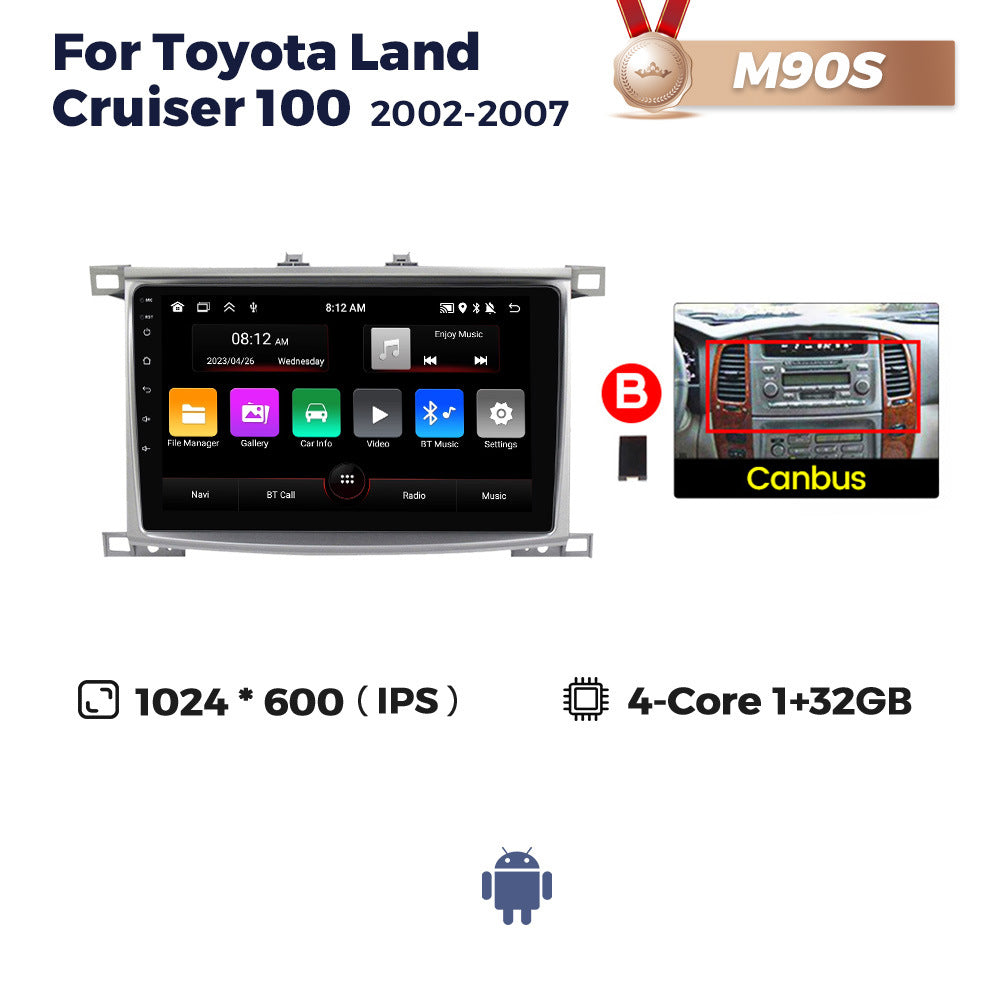 Suitable for toyota land cruiser 100 2002-2007 toyota land cruiser android navigator