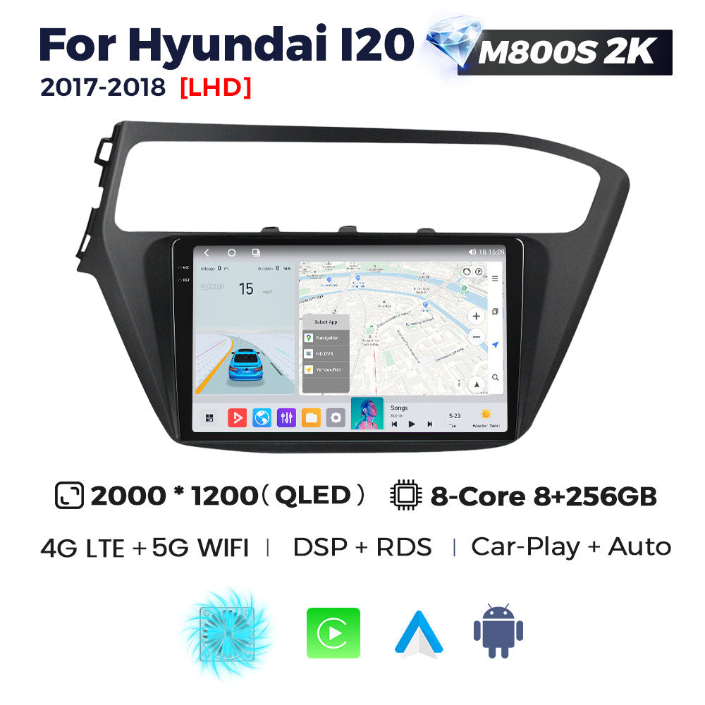 Suitable for hyundai i20 2017-2018, modern i20 retrofit smart android head unit car navigation system