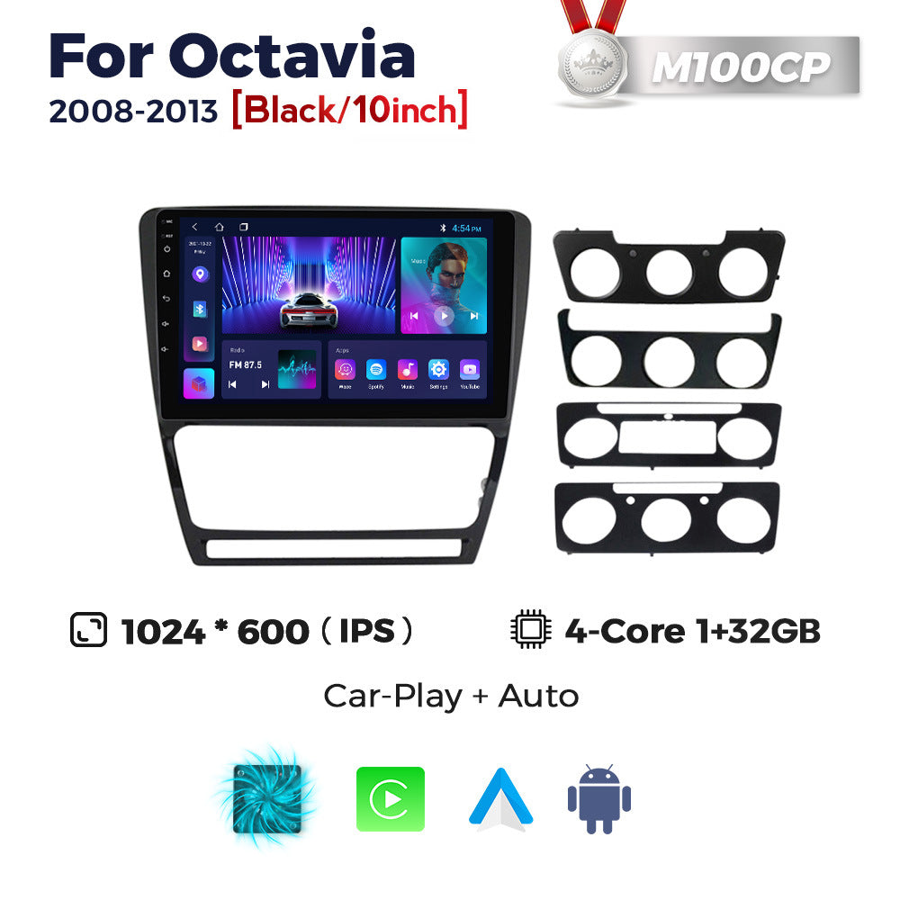 Suitable for skoda octavia android large screen car navigation wireless carplay