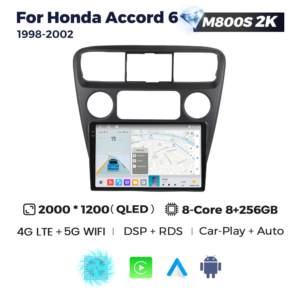 Suitable for 98-02 honda sixth generation accord accord6 android large screen car navigation wireless carplay