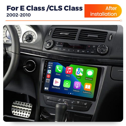 Applicable to Mercedes-Benz E-Class W211 02-10 Android large-screen central control car navigation radio screen 256G